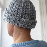 A crochet beanie that my husband actually wears...
